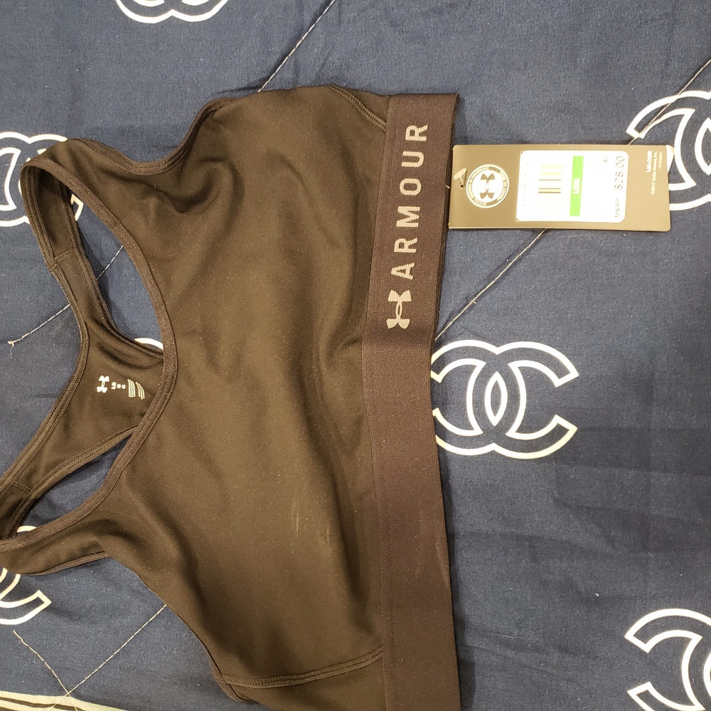 Under Armour Black Sports Bra Racerback Intimates